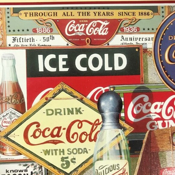 NWOT Vintage Coca-Cola Limited Edition 'Through the Years' Tray - Picture 3 of 13